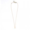 ♥ Collier Croix et Liberty - plaqué or