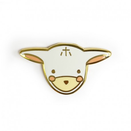 Pin's Agneau de Dieu - Pin's et écusson religieux Godsavetheking