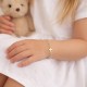 ♥ Bracelet Enfant Lurex croix – Plaqué Or - Cadeaux de Communion fille et garçon Godsavetheking