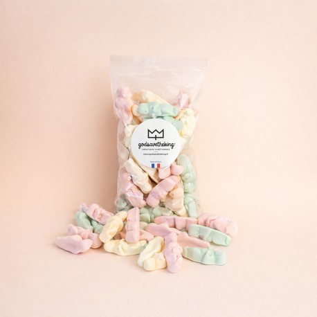 ♥ Sachet de Petits Jésus en Meringue – 100 g – Fabrication locale du Nord - Idées cadeaux de Noël Godsavetheking