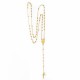 ♥ Chapelet en acier inoxydable doré avec cœur Vierge Miraculeuse - Chapelet et dizainiers objets religieux God save the king