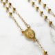 ♥ Chapelet en acier inoxydable doré avec cœur Vierge Miraculeuse - Chapelet et dizainiers objets religieux God save the king
