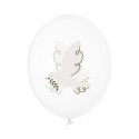 ♥ Ballons avec Colombe - 30 cm - lot de 6