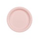 ♥ 6 Assiettes en carton rose clair - 18 cm - Décoration de Communion Godsavetheking