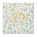 ♥ Serviettes 33 cm avec symboles IHS - Lot de 20