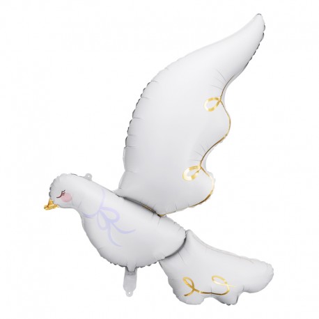 ♥ Ballon géant en aluminium Colombe, 80x100 cm - Décoration de Communion Godsavetheking