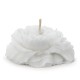 ♥ Bougie flottante pivoine mat blanc - 8 cm
