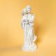 ♥ Statue de St Joseph et Jésus blanc avec des touches dorées - 30 cm - Statues objets religieux God save the king