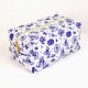♥ Trousse de toilette matelassée motif marial bleu et blanc