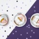 ♥ 6 assiettes en carton Argent metallisé - 23 cm - Décoration de Communion Godsavetheking