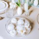 ♥ Bougie flottante pivoine mat blanc - 8 cm