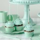 ♥ Assiettes en plastique réutilisable sauge - 22 cm - Décoration de Communion Godsavetheking