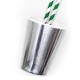 ♥ Gobelets en papier Argent 250ml - Lot de 6 - Décoration de Fête Godsavetheking