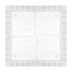 ♥ Serviettes de communion Croix argent- Lot de 20 - Décoration de Communion Godsavetheking