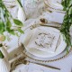 ♥ Serviettes de communion IHS doré- Lot de 12 - Décoration de Communion Godsavetheking