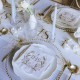 ♥ Serviettes de communion IHS doré- Lot de 12 - Décoration de Communion Godsavetheking