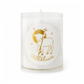 Bougie veilleuse Agneau de Dieu Or - 20 heures