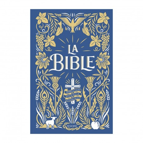 ♥ La Bible reliée bleu marine