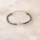 Bracelet Homme Croix Argent 925 - Kaki - Bracelets religieux Godsavetheking