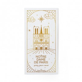 Signet Notre Dame de Paris priez pour nous - Or à chaud - Signets religieux papeterie religieuse Godsavetheking