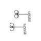 Boucles d'oreilles puce croix argent et zirconium - Boucles d'oreilles Godsavetheking