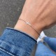 Bracelet chaîne avec croix en argent 925 - Bracelets femme Godsavetheking