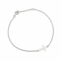 Bracelet chaîne avec croix en argent 925