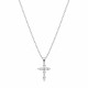 Collier chaîne et Croix - Zirconium et Argent 925 - Colliers femme Godsavetheking
