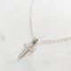 Collier chaîne et Croix sertie - Zirconium et Argent 925 - Colliers femme Godsavetheking