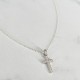 Collier chaîne et Croix sertie - Zirconium et Argent 925 - Colliers femme Godsavetheking