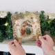 ♥ Carte de Noël en relief 3D avec scène de la nativité, palmiers et anges - Coup de cœurs des sœurs de God save the king