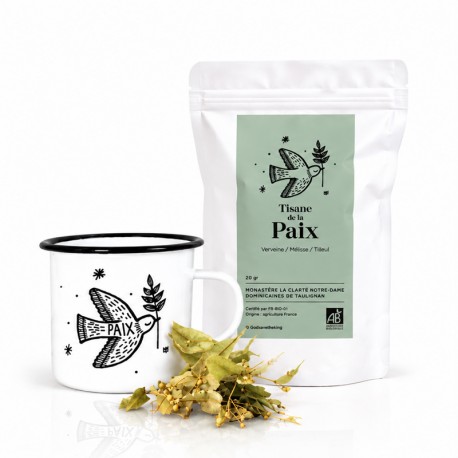 Coffret “Esprit de Paix” – Mug, Tisane Bio du Monastère - Coffrets cadeaux Godsavetheking
