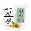 Coffret “Esprit de Paix” – 2 Mugs, Tisane Bio du Monastère