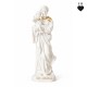 Statuette Saint Joseph et Jésus blanc et doré - 9 cm - Coup de cœurs des sœurs de God save the king