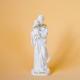 Statuette Saint Joseph et Jésus blanc et doré - 9 cm - Coup de cœurs des sœurs de God save the king