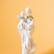 Statuette Saint Joseph et Jésus blanc et doré - 9 cm - Coup de cœurs des sœurs de God save the king