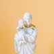 Statuette Saint Joseph et Jésus blanc et doré - 9 cm - Coup de cœurs des sœurs de God save the king