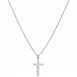 Collier chaîne pendentif grande croix en argent 925 - Nouveautés Godsavetheking