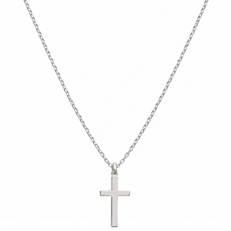 Collier chaîne pendentif grande croix en argent 925 - Nouveautés Godsavetheking