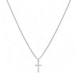 Collier chaîne pendentif petite croix en argent 925 - Nouveautés Godsavetheking