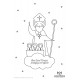 Coloriage bon Saint Nicolas pour les enfants sages - Livres, coloriages et Activités papeterie religieuse God save the king