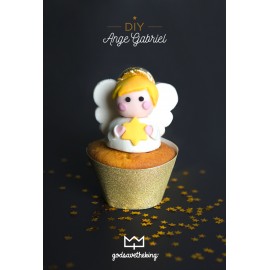 Tuto à télécharger Ange Gabriel pour décorer vos gâteaux et cupcakes - Livres, coloriages et Activités papeterie religieuse G...