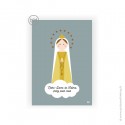 Carte Notre Dame de Fatima priez pour nous - 10,5 x 14,8 cm