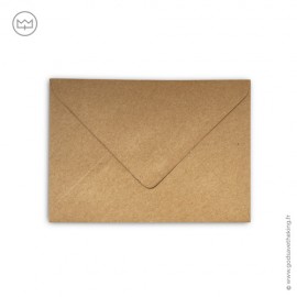 Enveloppe kraft brun - papier recyclé - 11,4 x 16,2 cm (C6) - God save the king Tous nos produits