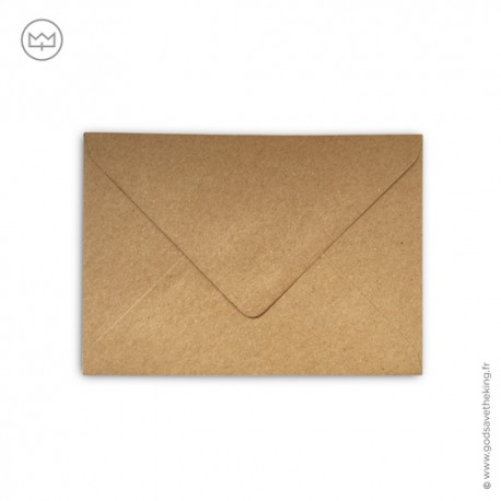 Enveloppe kraft brun en papier recyclé 11,4 x 16,2 cm (C6) - Images et cartes religieuses papeterie religieuse Godsavetheking