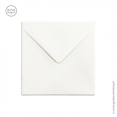 Enveloppe blanche carrée 13 x 13 cm pour carte postale - Images et cartes religieuses papeterie religieuse Godsavetheking
