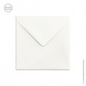 Enveloppe blanche carrée 15 x 15 cm pour carte postale