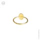 Bague médaille miraculeuse couleur ocre jaune - Bague médaille miraculeuse Godsavetheking