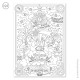 Poster coloriage avec la crèche de Noël format - 42 x 59,4 cm - Livres, coloriages et Activités papeterie religieuse Godsavet...