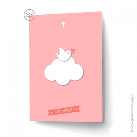 5 couvertures pour livret messe de Baptême en version fille - Cartes d'invitation et couvertures de livret Baptême Godsavethe...